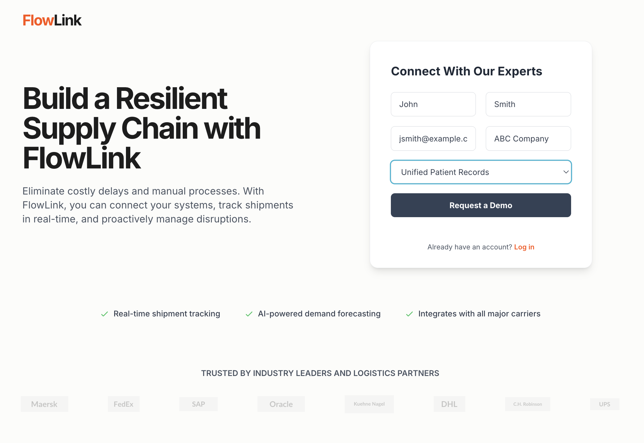 SiteSeam contact form ready for submission.